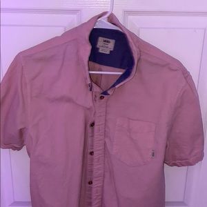 Men’s Vans light pink button up